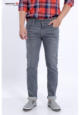 Quần Dài Jeans Wash Nhẹ