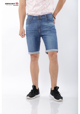 Quần Ngố Jeans Gấp Gấu