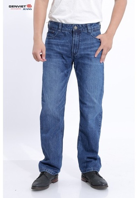 Quần Dài Jeans Suông Thụng