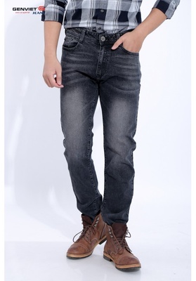  Quần Dài Jeans Côn Wash Out Nhẹ